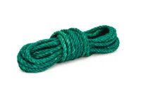 Канат джутовый ДТ тросовой свивки d. 10 мм зеленый в отрезках по 15 м